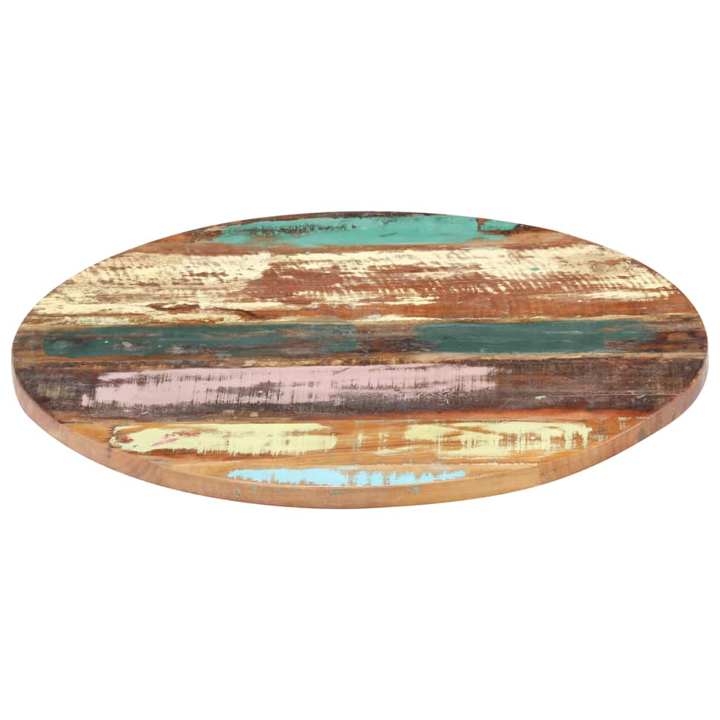 Maison Exclusive - Tischplatte Rund 50 Cm 25-27 Mm Altholz Massiv