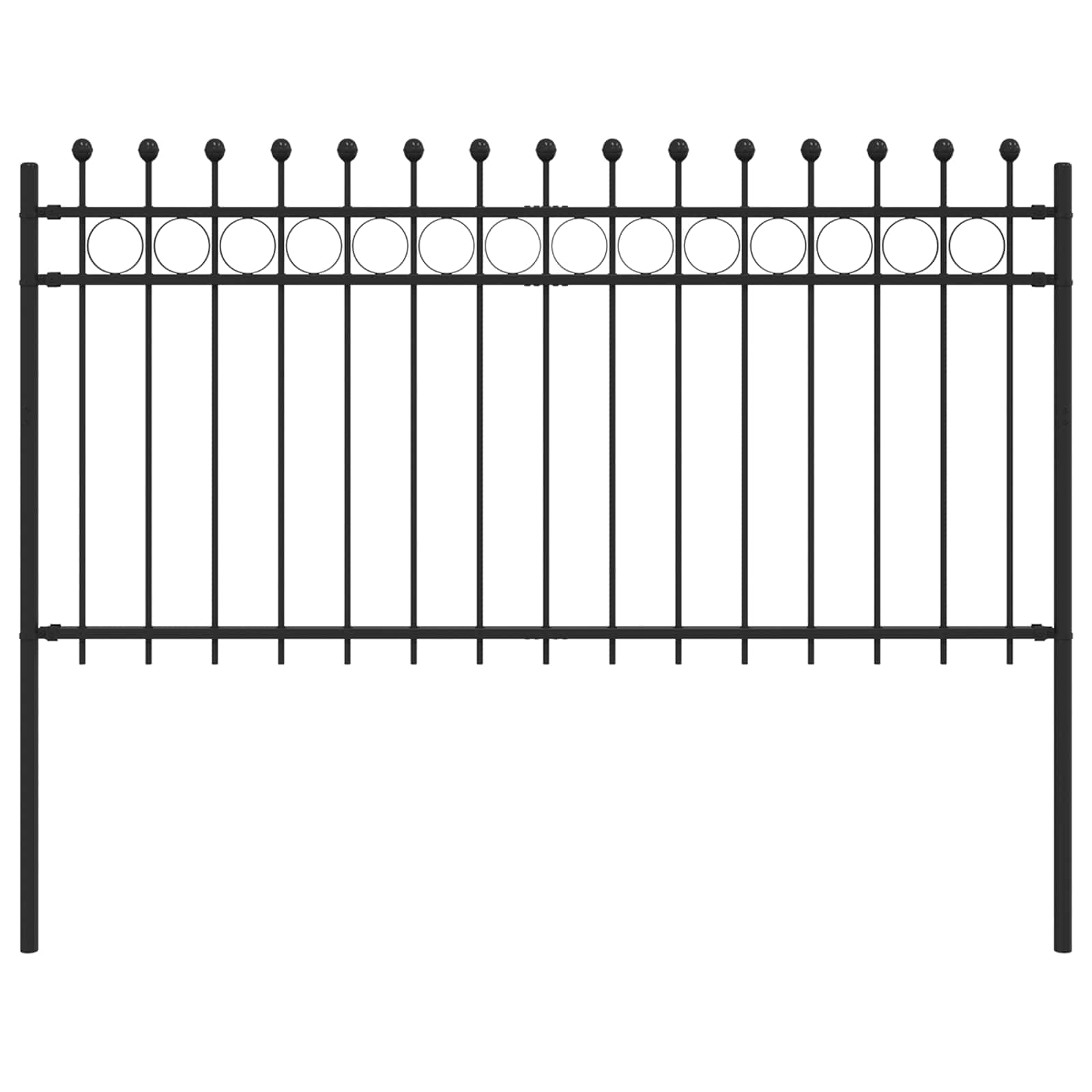Maison Exclusive - Ringzaun Tilburg 200 X 150 Cm Pulverbeschichte