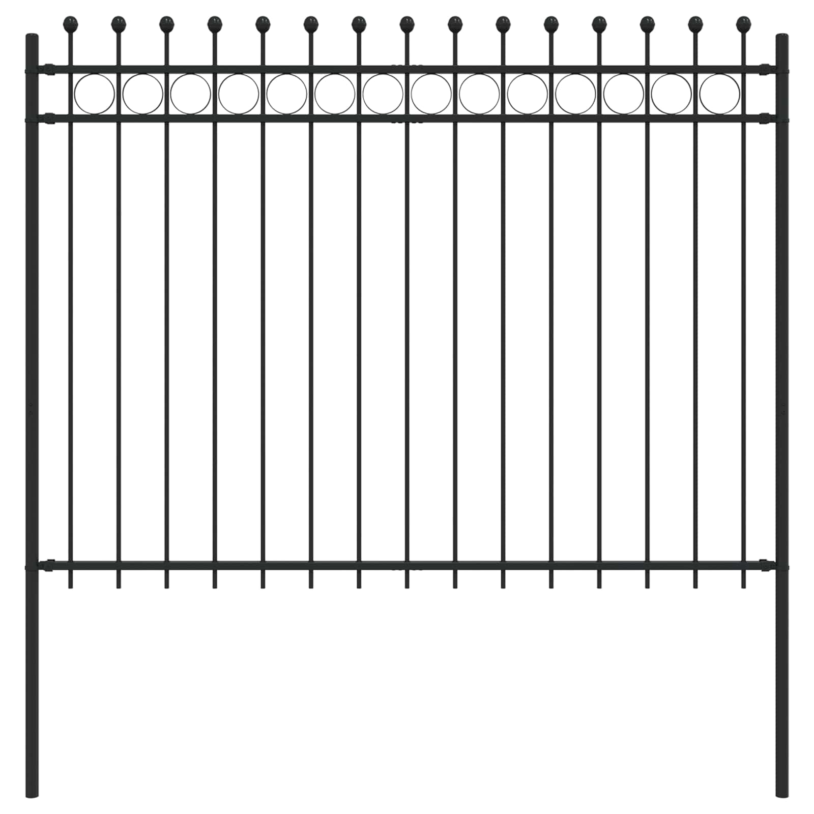 Maison Exclusive - Ringzaun Tilburg 200 X 200 Cm Pulverbeschichte