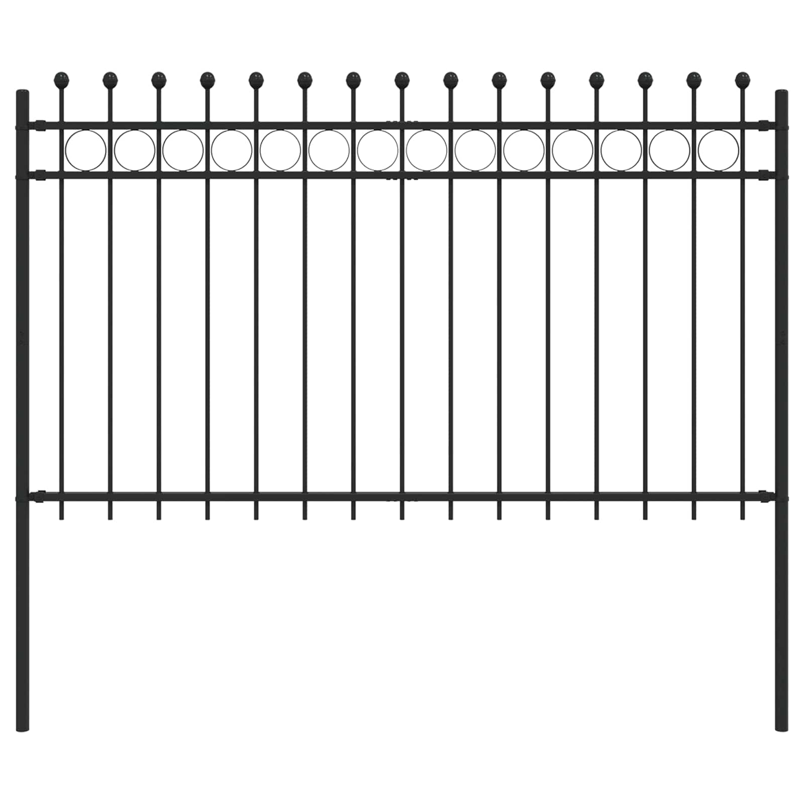 Maison Exclusive - Ringzaun Tilburg 200 X 166 Cm Pulverbeschichte