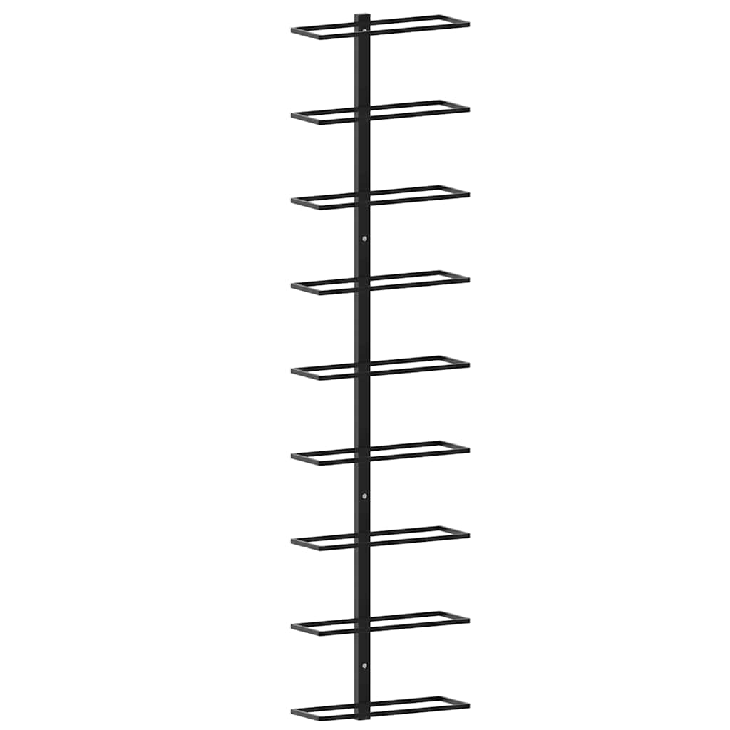 Maison Exclusive - Wand-weinregal Für 9 Flaschen Schwarz Eisen