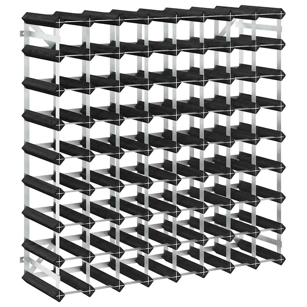 Maison Exclusive - Weinregal Für 72 Flaschen Schwarz Massivholz K
