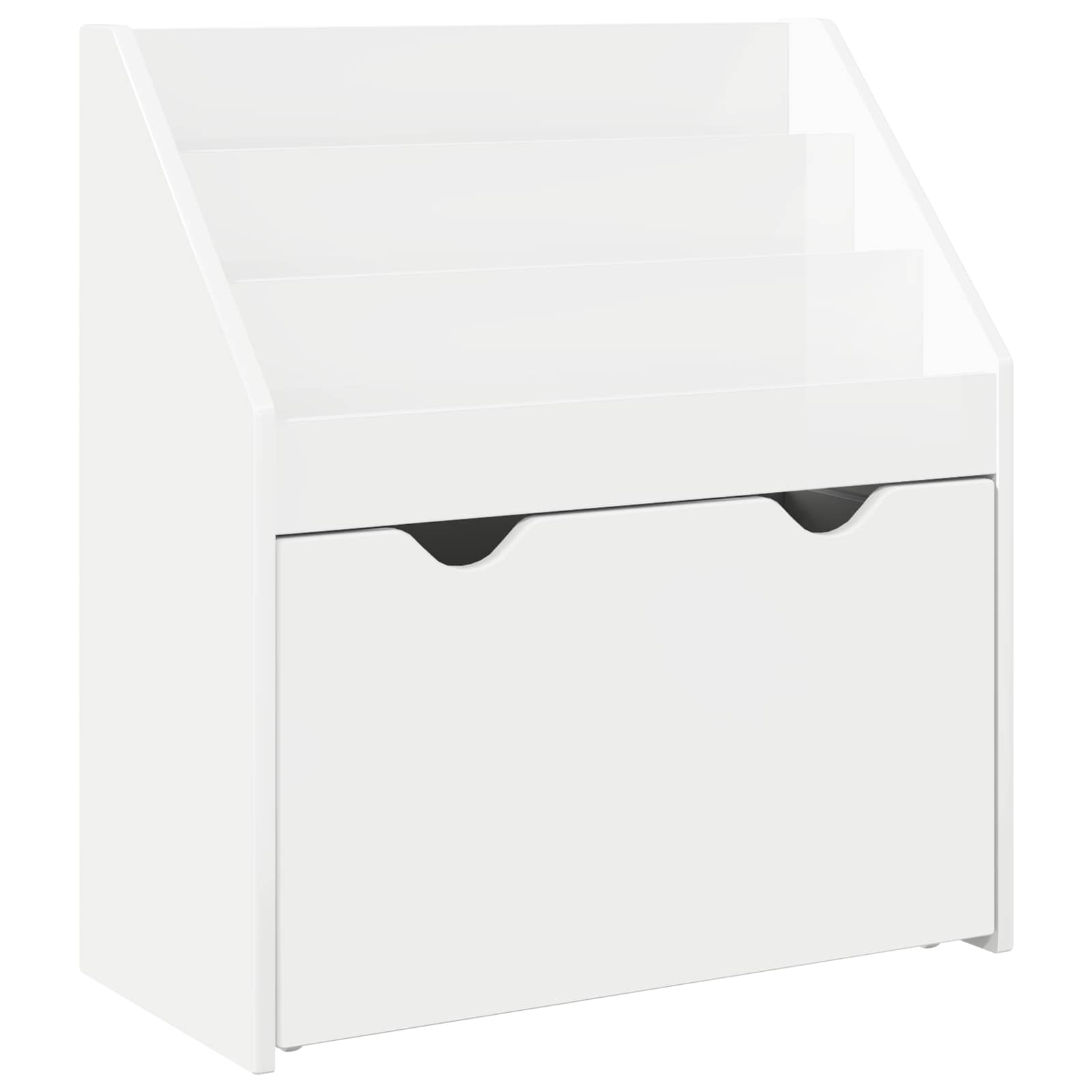 Maison Exclusive - Kinderregal Hochglanz Weiß 60 X 29,5 X 69 Cm H