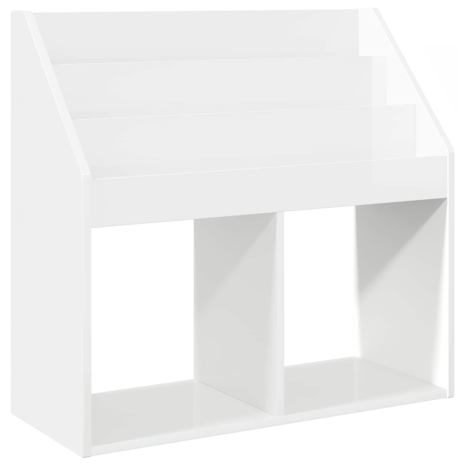 Maison Exclusive - Kinderregal Hochglanz Weiß 72,5 X 29,5 X 69 Cm
