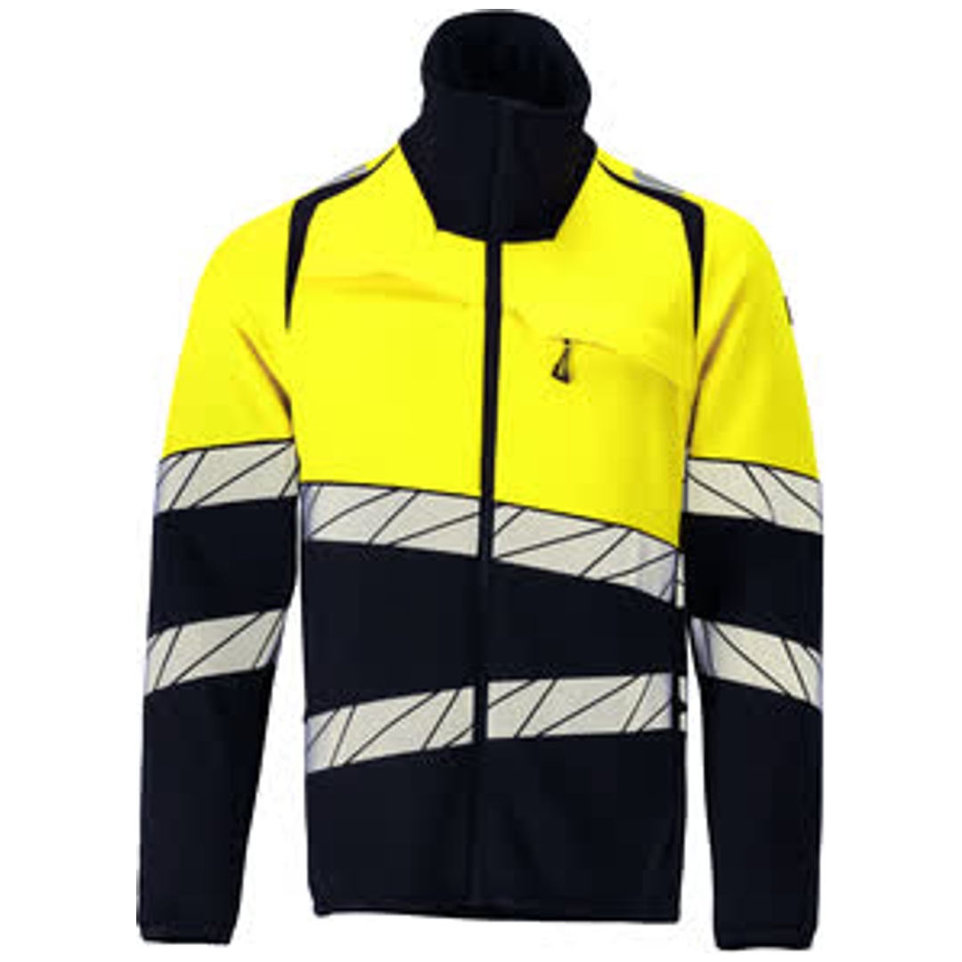 Mascot Fleecepullover Mit Reißverschluss 25003-315 Gr. 2xl Schwarzblau/hi-vis Gelb