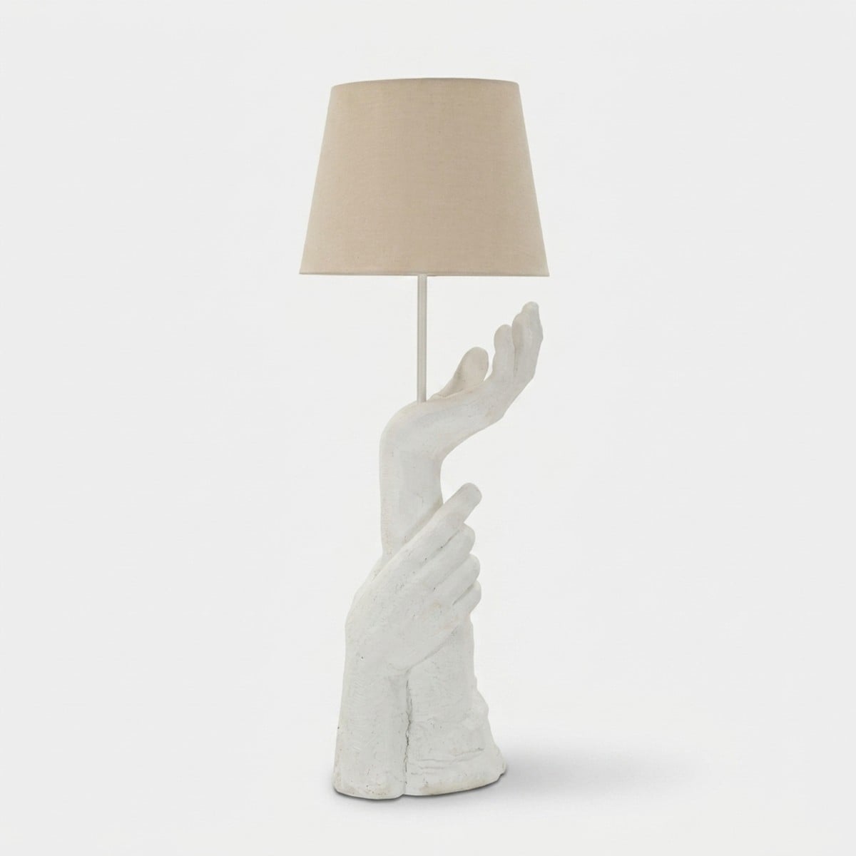 Design-tischlampe Aus Polyresin Und Stoff Life