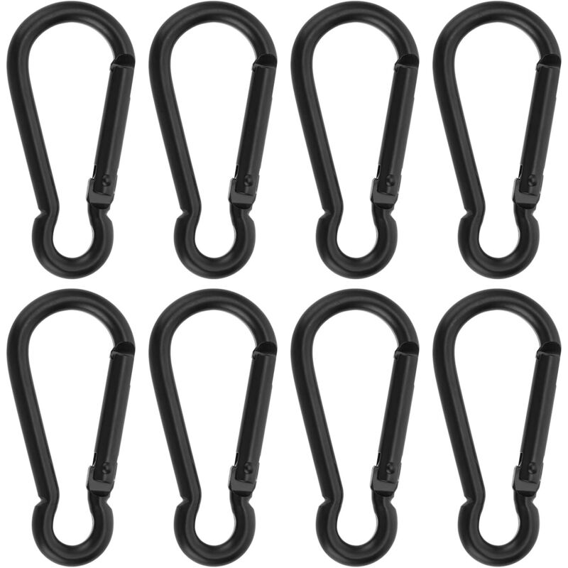 Set Mit 8 Karabinerhaken Aus Edelstahl, Robuster Metallclip Für Vogelfutterhäuschen, Hundeleinen, Geschirre, Wandern, Camping, Angeln, Reisen