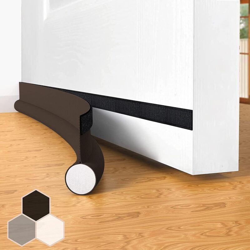 1 Türdichtung Aus Oxford-gewebe, Schalldicht, Winddicht Und Staubdicht, 93 Cm, Braun