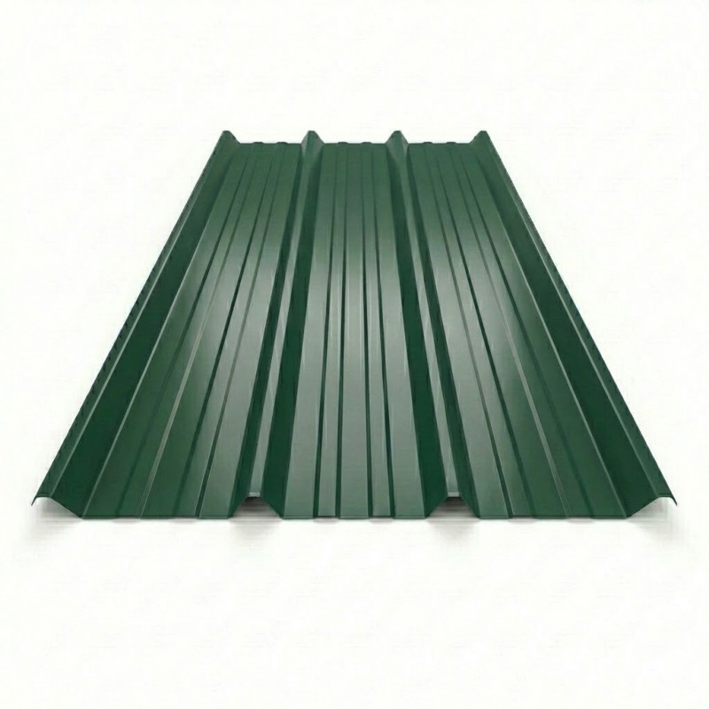 Mccover - Tablett Aus Lackiertem Stahl 1045 50/100 Grün 6009, L: 105 Cm, L: 300 Cm