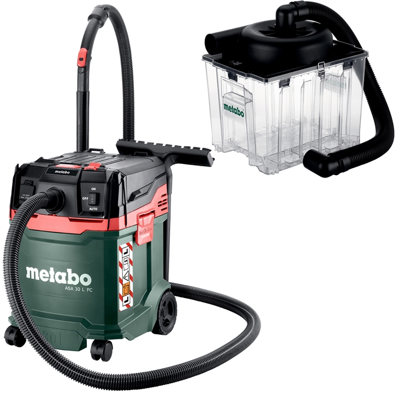 Metabo Nass Trockensauger Asa 30 L Pc + Vorabscheider 25 L 99% Zyklonabscheider