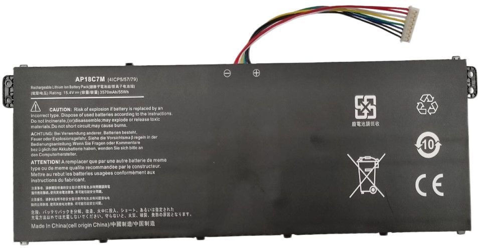 Coreparts 49,28 Wh 15,4 V 3200 Mah Akku Für Acer Laptop, Mbxac-ba0125