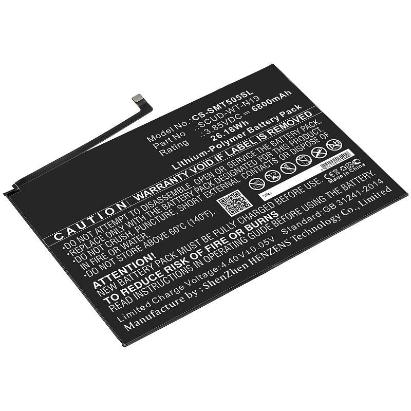 Coreparts Akku 26,18 Wh Li-polymer 3,85 V 6800 Mah Schwarz Für Samsung Galaxy Tab A7 10.4, Mbxtab-ba100