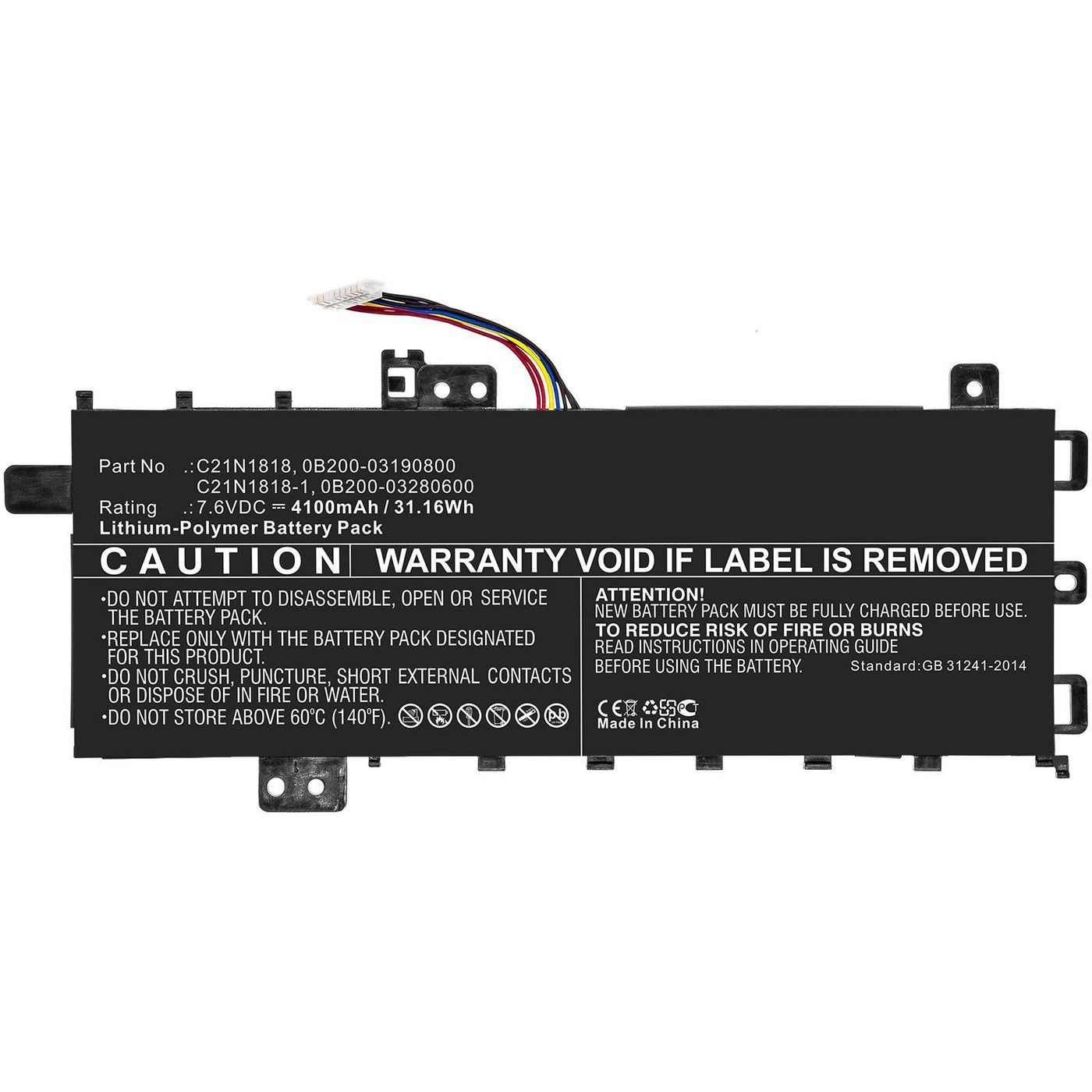Coreparts Asus Laptop-akku, Mbxas-ba0279