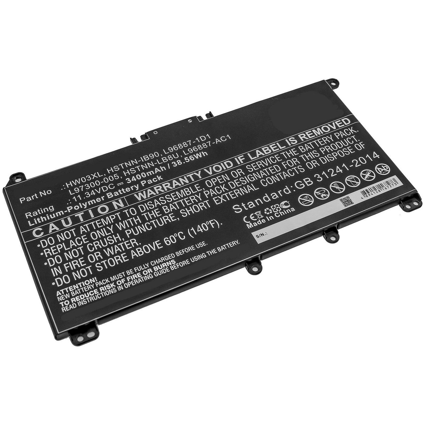Coreparts Hp Laptop-akku, Mbxhp-ba0282