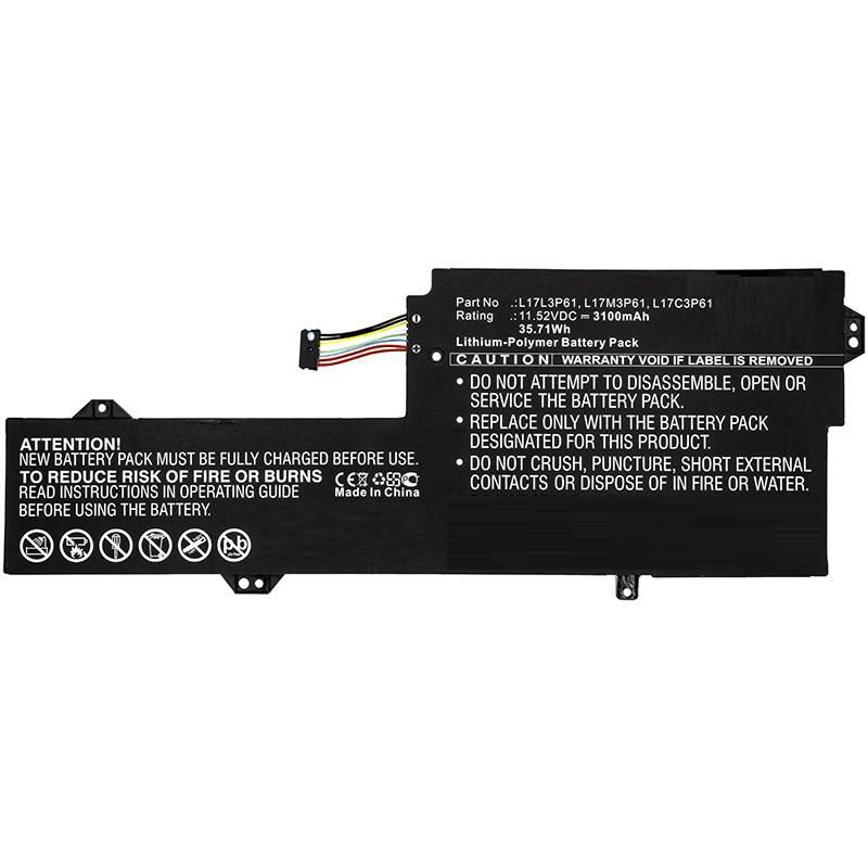 Lenovo Coreparts Laptop-akku, Li-polymer 35,71 Wh 11,52 V 3100 Mah, Schwarz, Mbxle-ba0286