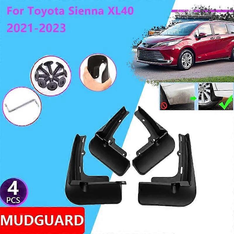 Schmutzfänger Für Toyota Sienna Xl40 2021 2022 2023 Spritzschutzabdeckungen Radschutz Kotflügel Hinten Schmutzfänger Autozubehör--