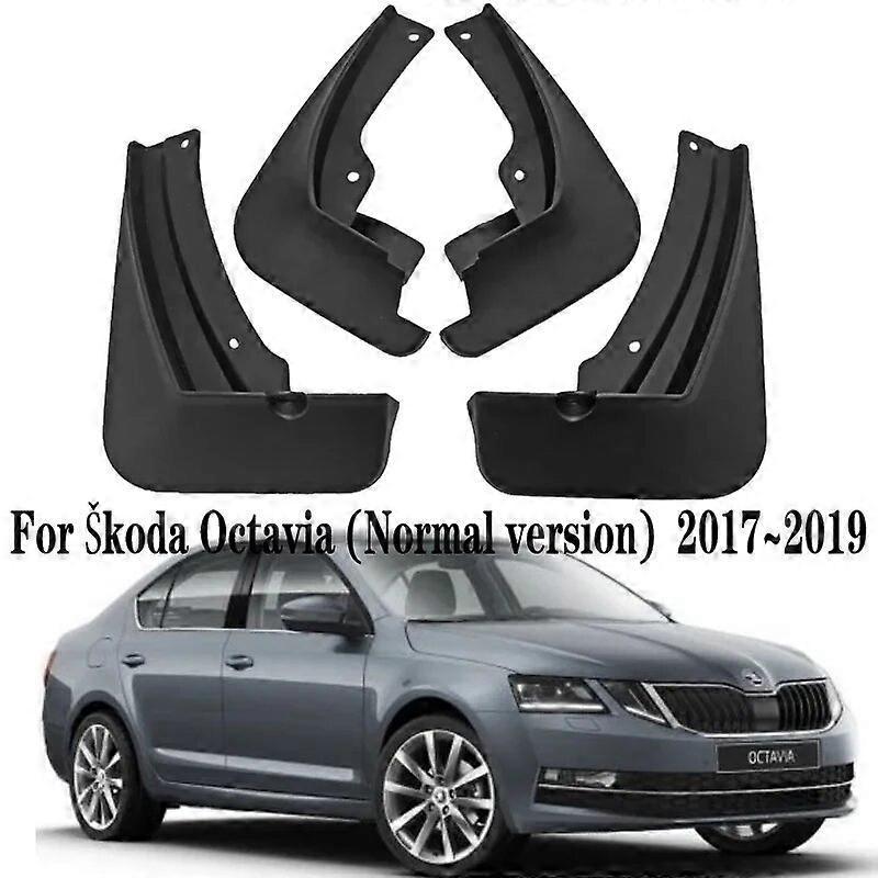 4-teiliges Set Schmutzfänger Für Skoda Octavia Mk3 (2017–2019) – Spritzschutz Für Vorder- Und Hinterräder – Standardausführung