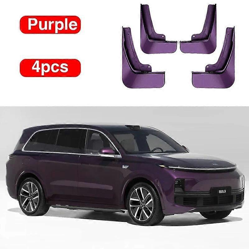 Schmutzfänger Für Li Auto L9 Lixiang L9 2022 2023 2024 2025, Spritzschutz-schmutzfänger, Kotflügel-schmutzfänger-set, Außenset, Autozubehör – Lila