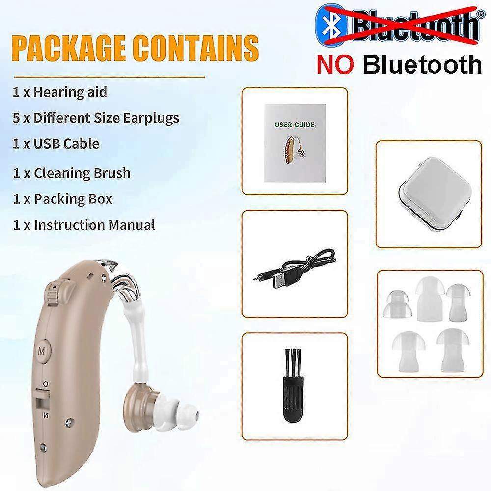 Wiederaufladbarer Bluetooth-audiofonos-kopfhörer Mit Verstärker, Kabelloses Headset – Khaki, Modelljahr 2021