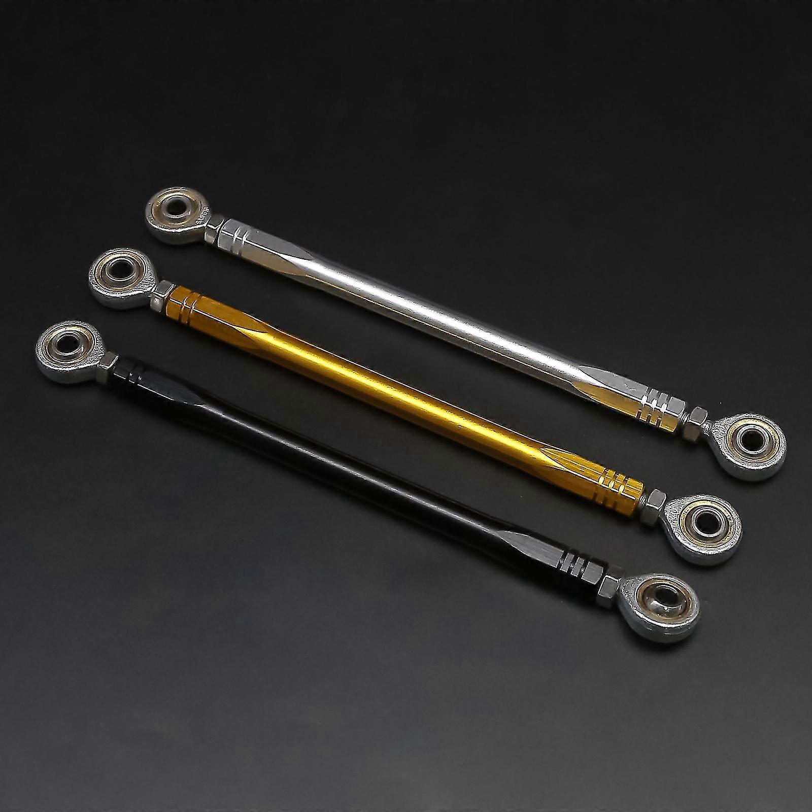 Cnc-gefräste Motorradfußrasten, Schwarz, Silber, Gold, Mit Schaltgestänge, Links, 200 Mm, 210 Mm, 240 Mm, 260 Mm, 280 Mm – Silber, 260 Mm