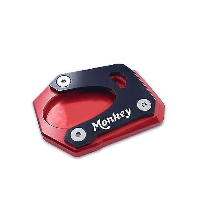Für Honda Monkey 125 Monkey125 2018-2022 Motorrad Cnc-seitenständer-verlängerungsplatte - Rot