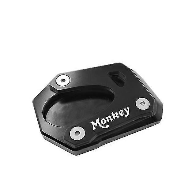 Für Honda Monkey 125 Monkey125 2018-2022 Motorrad Cnc-seitenständer-verlängerungsplatte - Schwarz