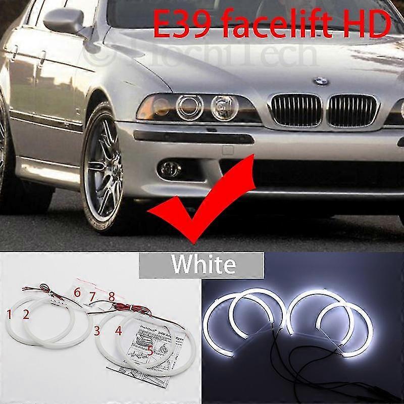 Hochwertiges Smd-baumwoll-led-angel-eye-halo-ring-set Mit Switchback-funktion Für Bmw 5er E39 525i 528i 530i 540i (facelift), Weiß