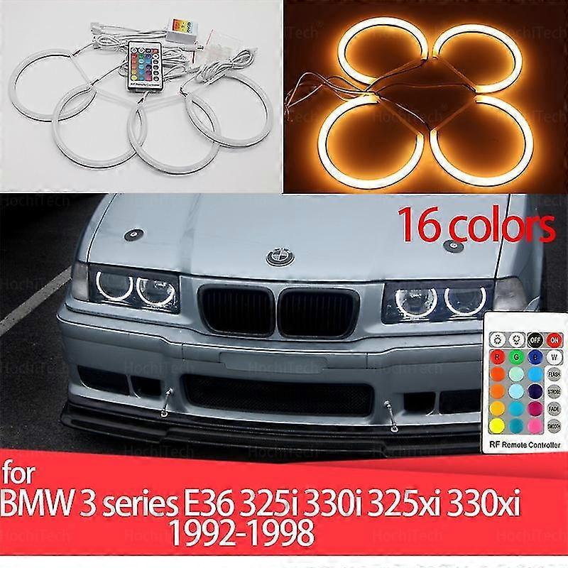 Milchfarbenes Rgb-led-angel-eyes-kit Mit 16 Farben Und Halo-ring Für Bmw E36 3er (1992–1998) – Demon Eye