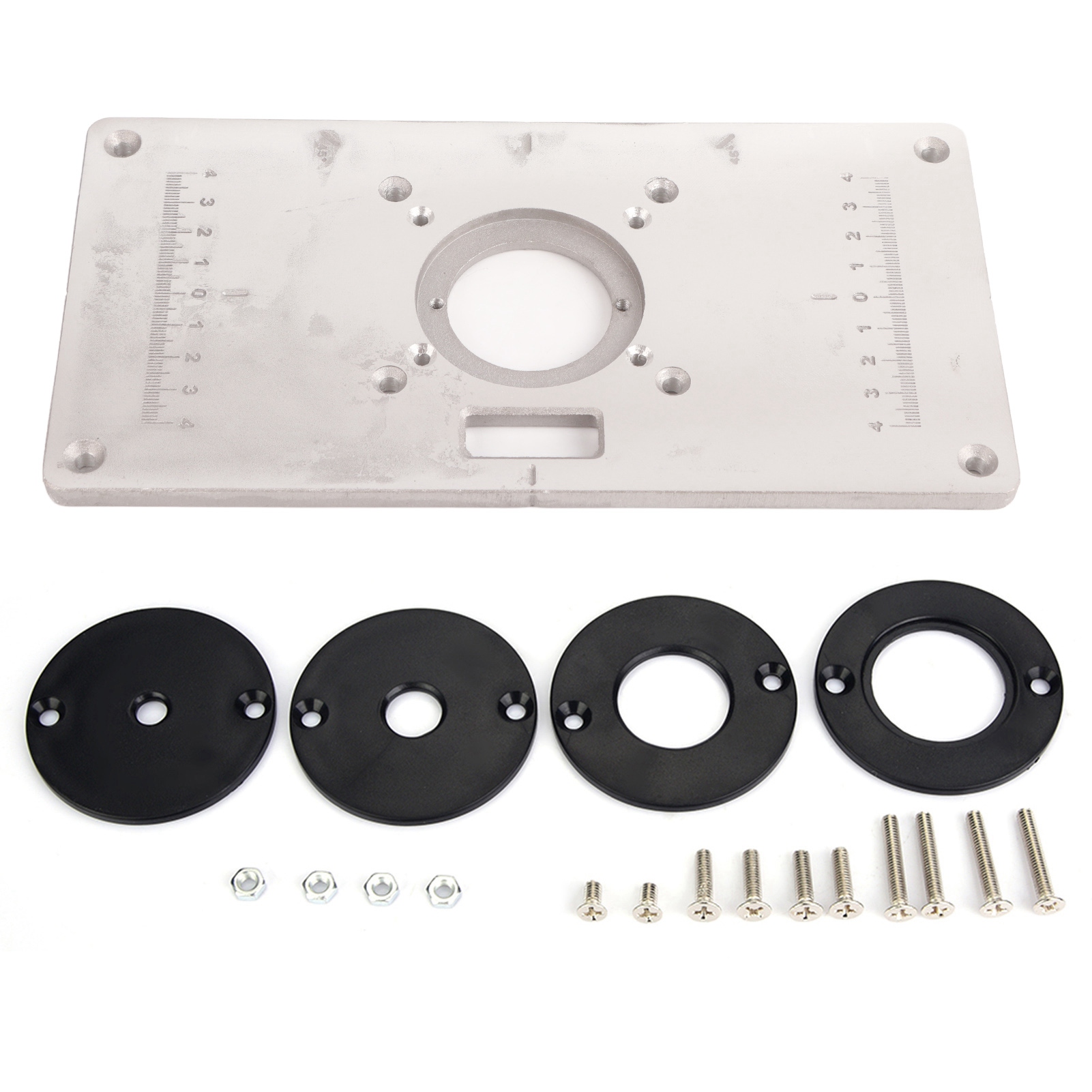235 X 120 Mm Aluminium-einlegeplatte Für Frästisch Mit Einstellring