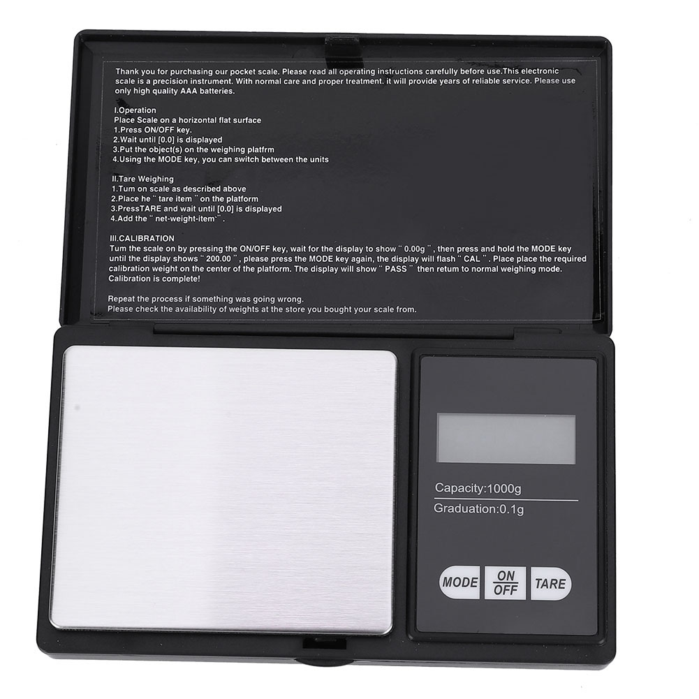 Hochpräzise, Tragbare Digitalwaage Für Schmuck, Gold, Silber Und Diamanten (1000 G / 0,01 G) Mit Led-anzeige