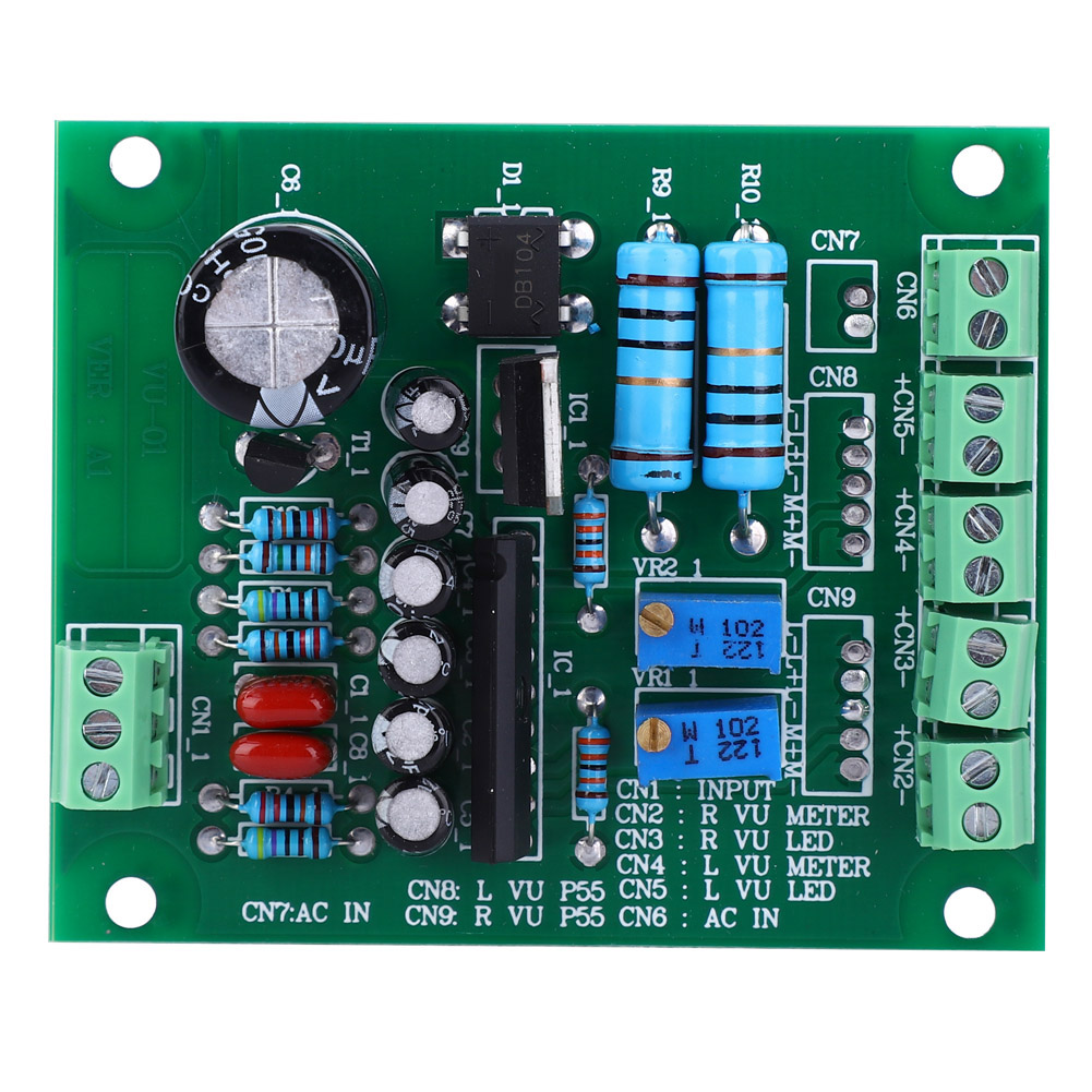 12v Ac Stereo-vu-meter-verstärkerplatte Mit Db-audiopegelanzeige