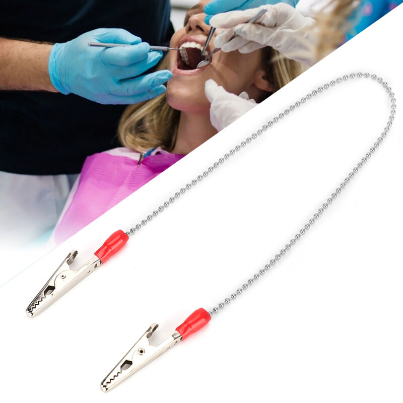 5-teiliger Handtuchhalter Aus Silberfarbenem, Flexiblem Stahl, Kugelkette, Für Zahnarztpraxen
