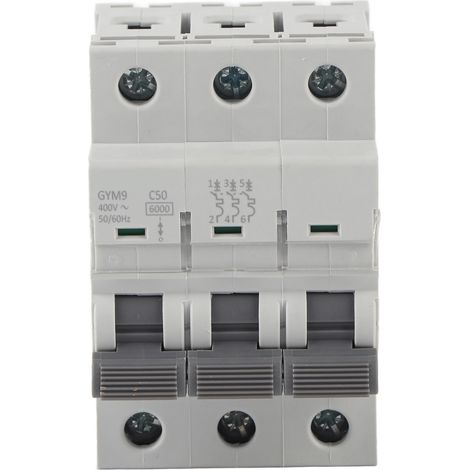 3-poliger Fehlerstromschutzschalter (fi-schalter) 400 V Ac 50/60 Hz Ip20 Zum Schutz Vor Ableitströmen - Gym9-c65