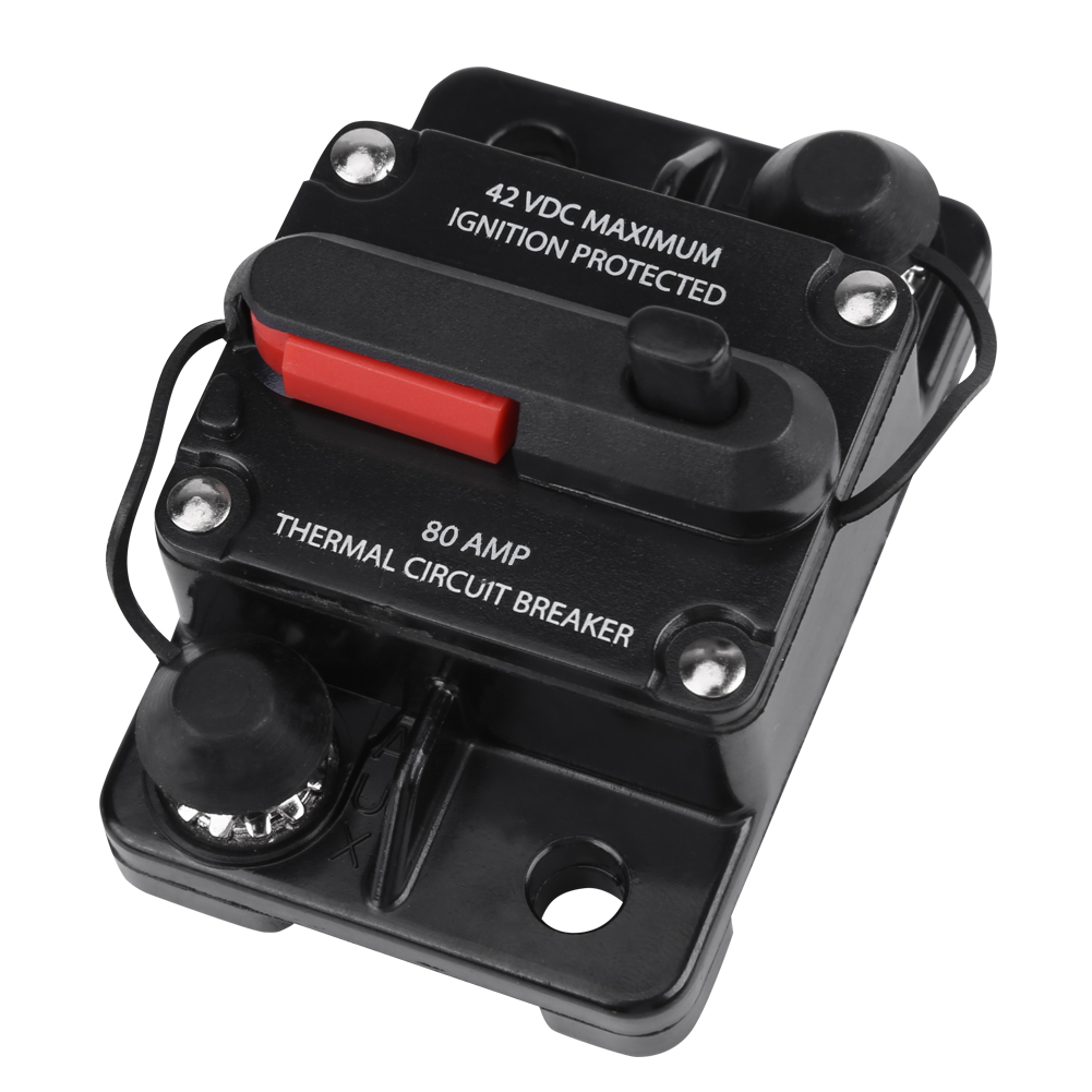 80-a-leistungsschalter Mit Manueller Rückstellung Für Autoradios, 12-42-v-audio-stromkreisschutz