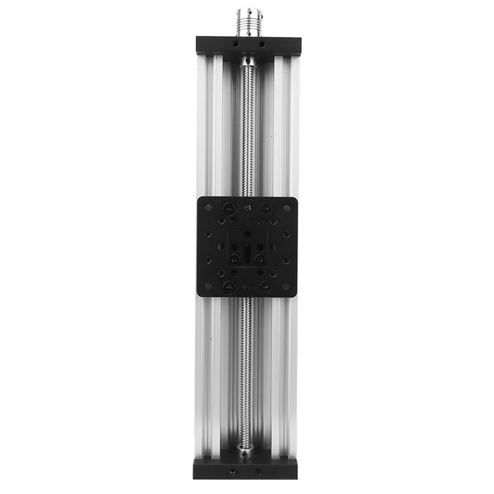 Linearer Spindelschlitten Für Cnc-maschinen, 3d-drucker Und Gravuren, 250 Mm, Aus Schwarz/silberner Aluminiumlegierung