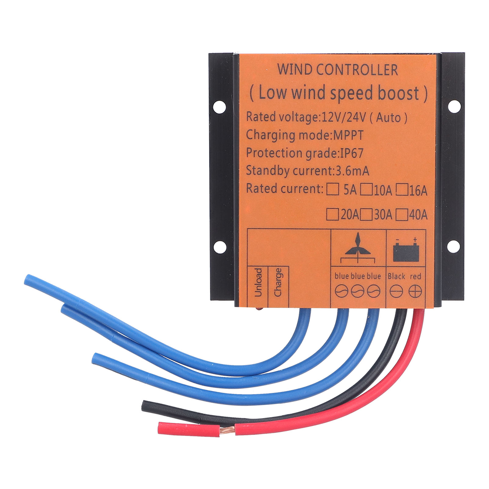 Mppt-regler Für 12v/24v 5a Windkraftanlagen, Laderegler Mit Unterspannungsschutz Für 100w-400w