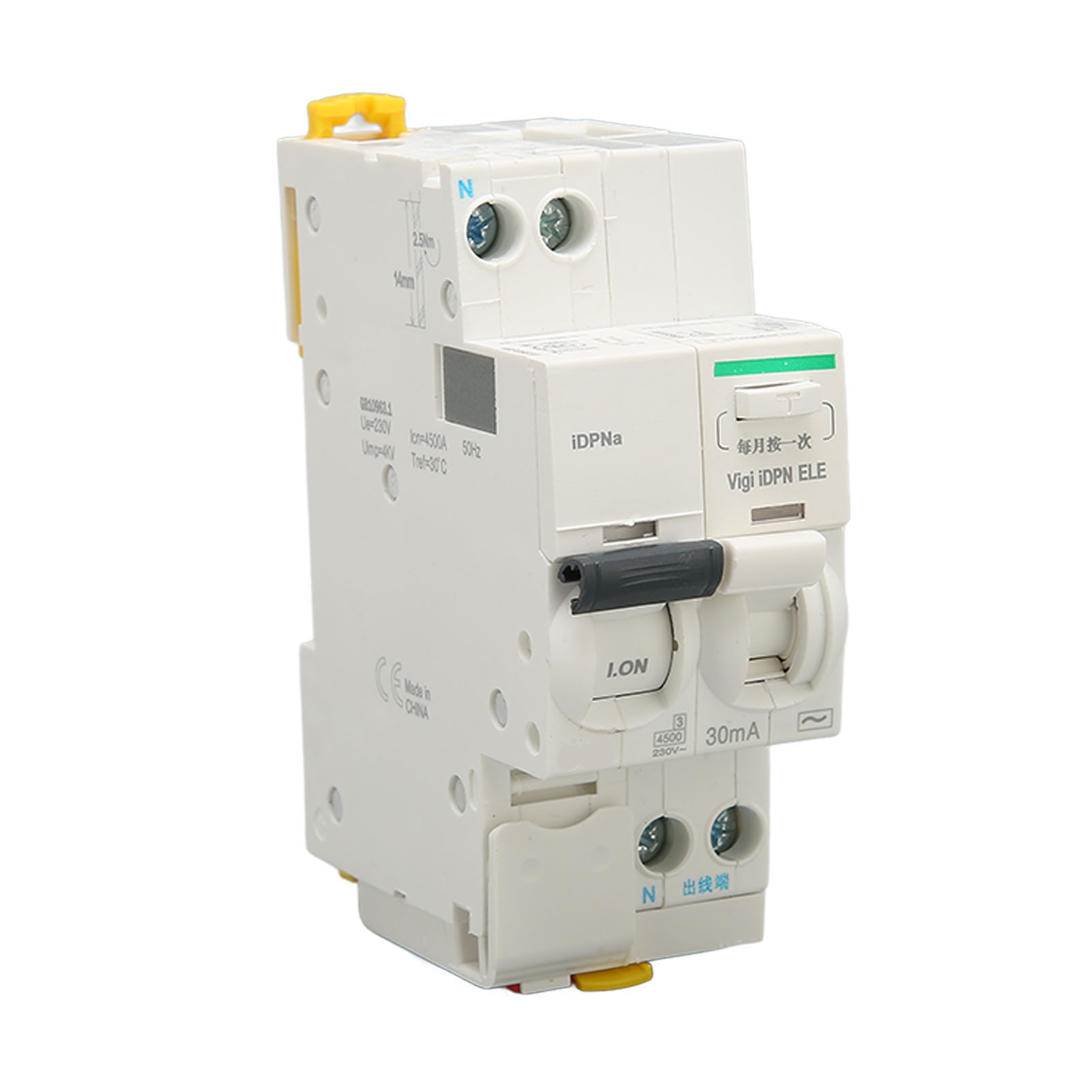 1p+n 16a 230v Ac-leistungsschalter Für Elektrischen Schutz, Ideal Für Den Privaten Und Gewerblichen Gebrauch.