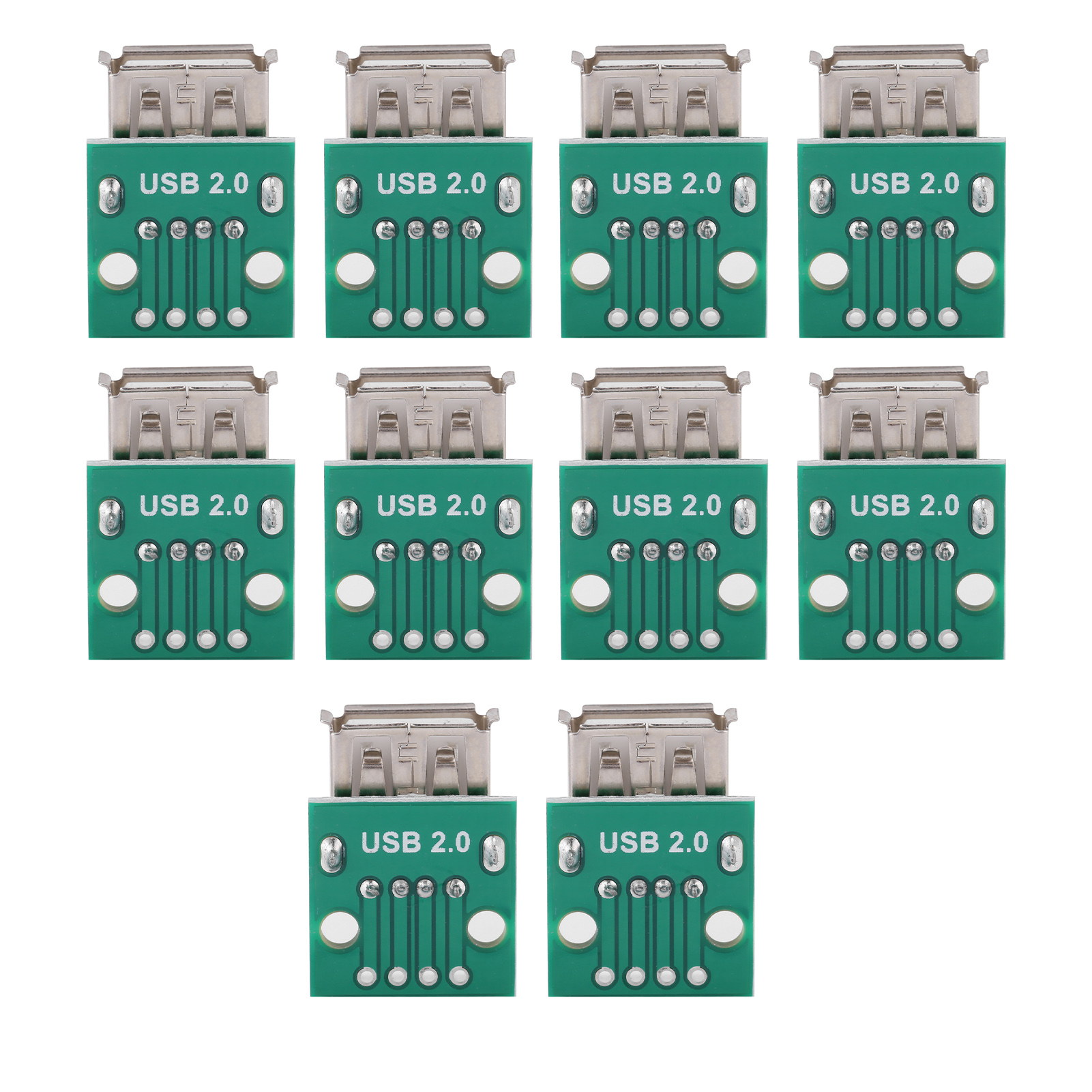 10 Stück Usb Typ A 2,54 Mm Buchse Dip-steckverbinder - Leiterplattenadapter