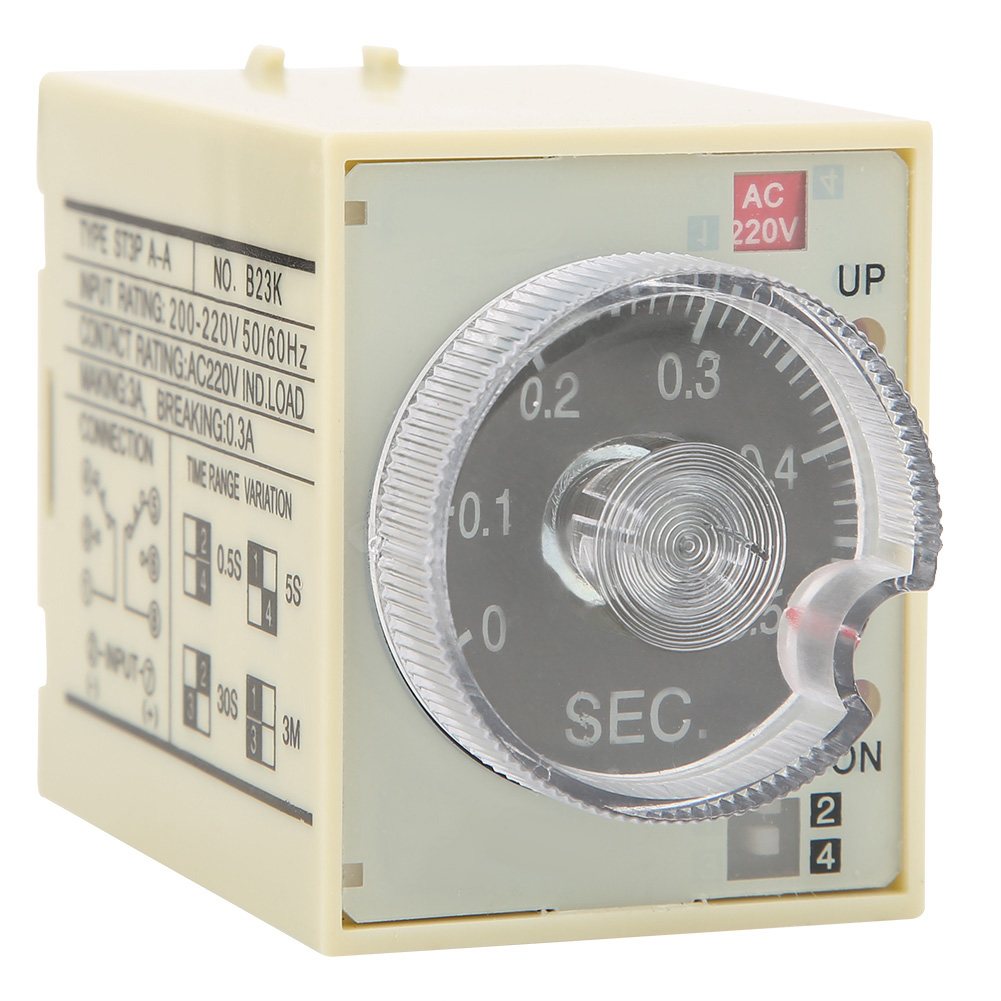 Einstellbarer Timer St3pa-a 220v Ac, Zeitverzögerungsrelais Mit Störungsfreiem Gehäuse Und Manueller Steuerung