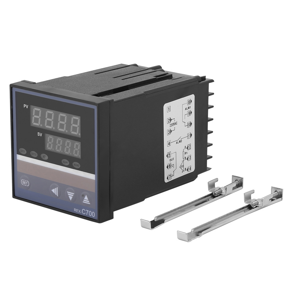 Rex-c700 Pid-temperaturregler 0-400°c Mit Thermoelement Und 220v-relaisausgang Für Öfen Und Trockenkammern