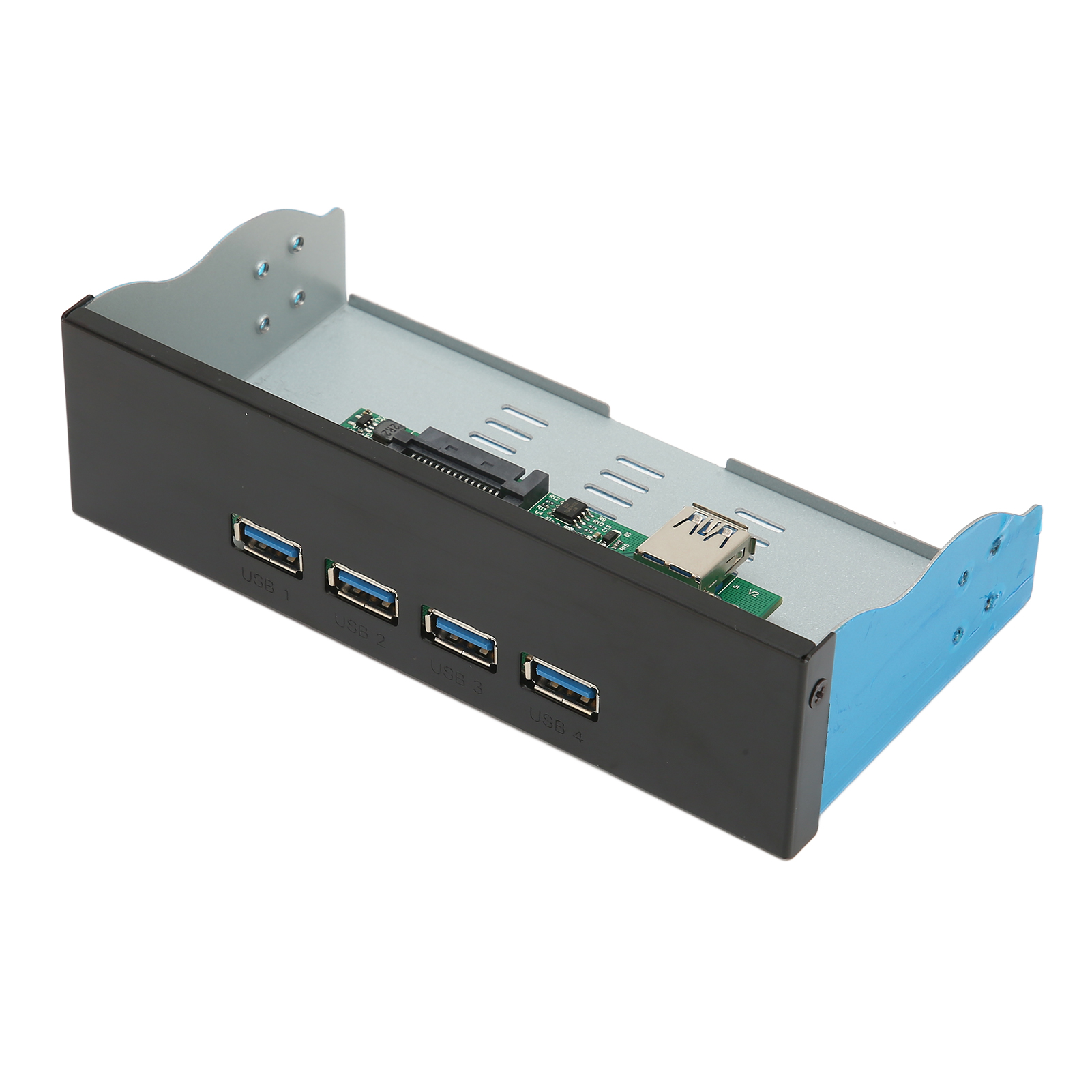 5,25-zoll-frontpanel Mit Usb 3.1 Gen 2 – 4 Typ-a-anschlüsse, 10 Gbit/s, Plug & Play Für Pc Und Tablet