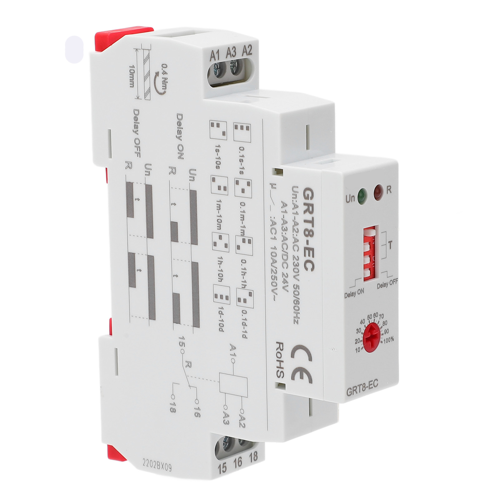 Zeitverzögerungsrelais Mit Doppelfunktion Und Led-anzeige, Multifunktionsschalter Ac230v/dc24v