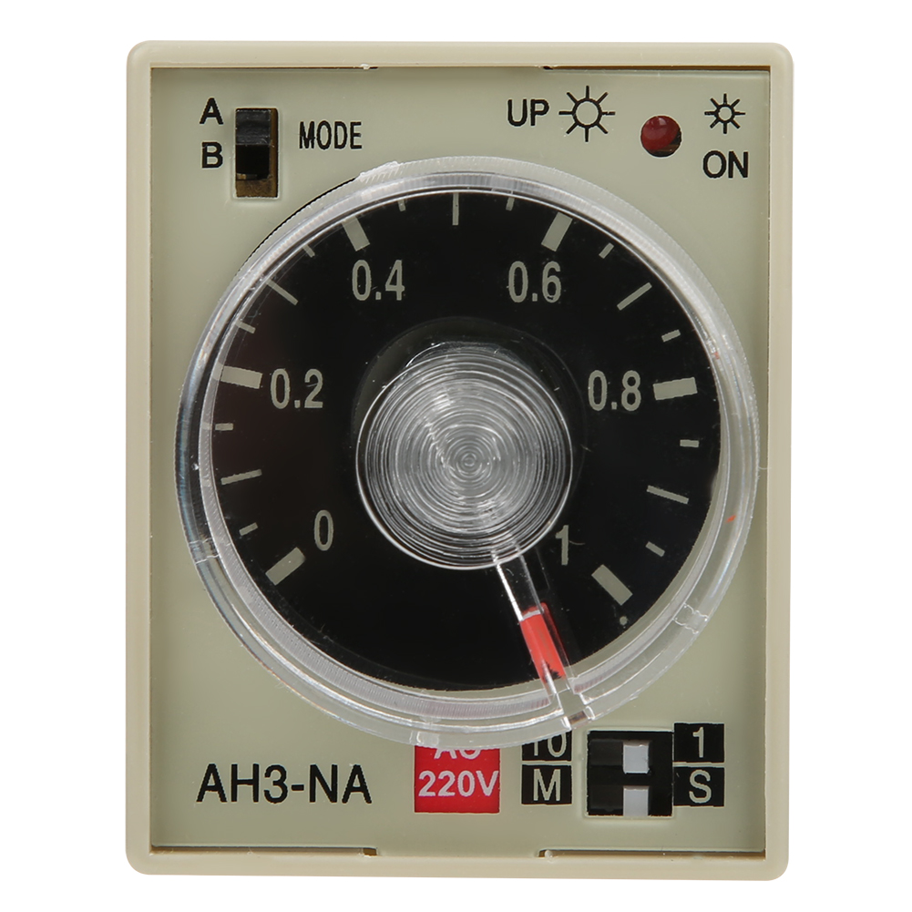 Mini-zeitrelais Ah3 Na, Einstellbarer A/b-modus, Mehrere Perioden, 220 V Ac, 50/60 Hz