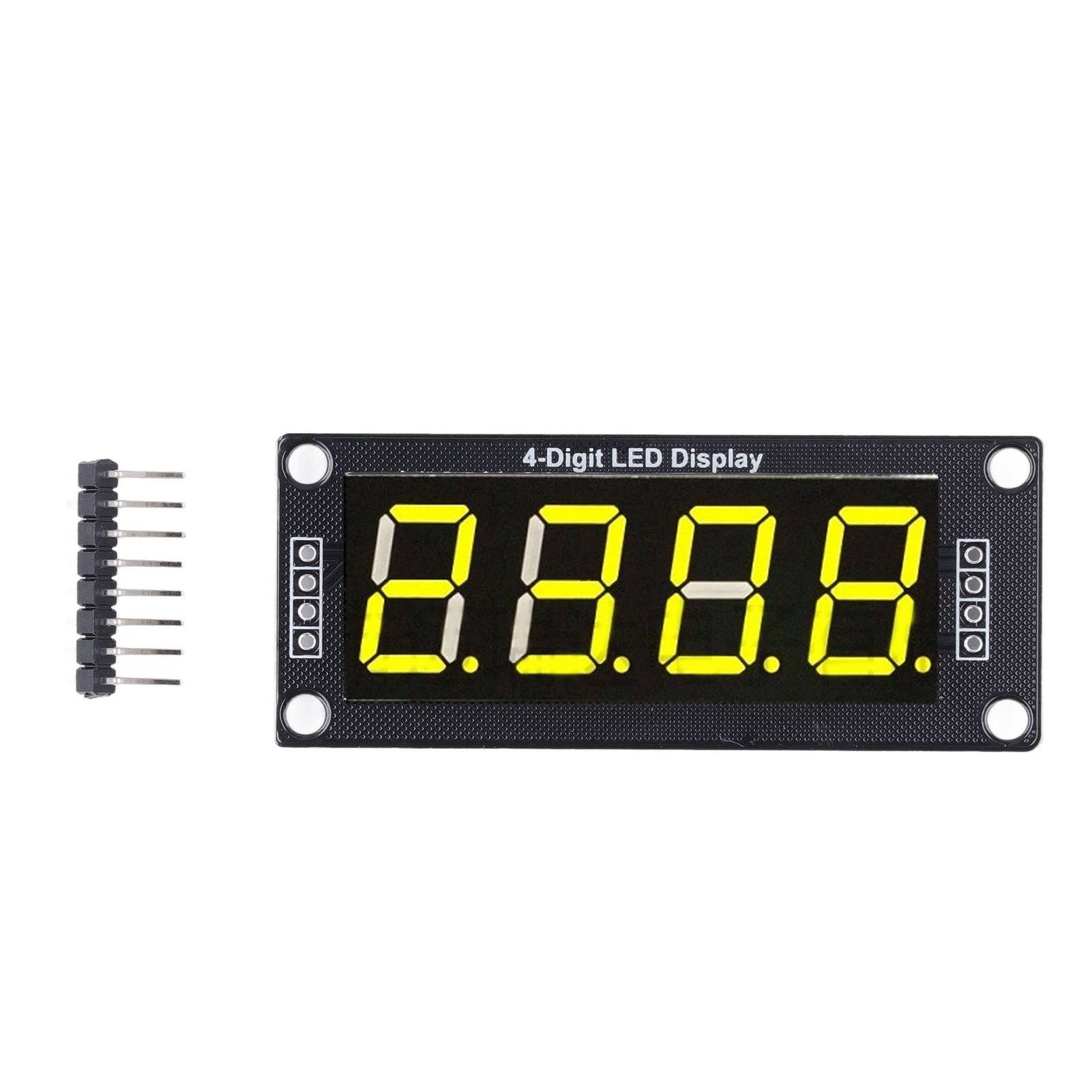 7-segment-led-anzeigemodul, 4-bit, 0,56 Zoll, Gelb, 4er-pack Für Elektronische Uhren Und Leiterplatten
