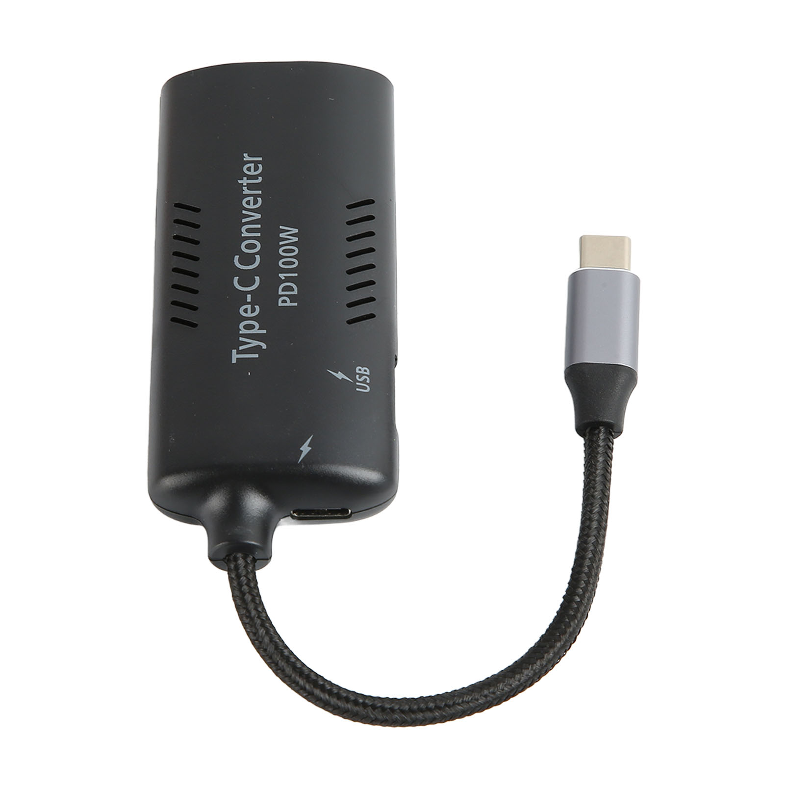 100-w-usb-c-pd3.0-konverter Für Laptops – Dc5525/5521-zu-usb-c-adapter Mit Geflochtenem Nylonkabel
