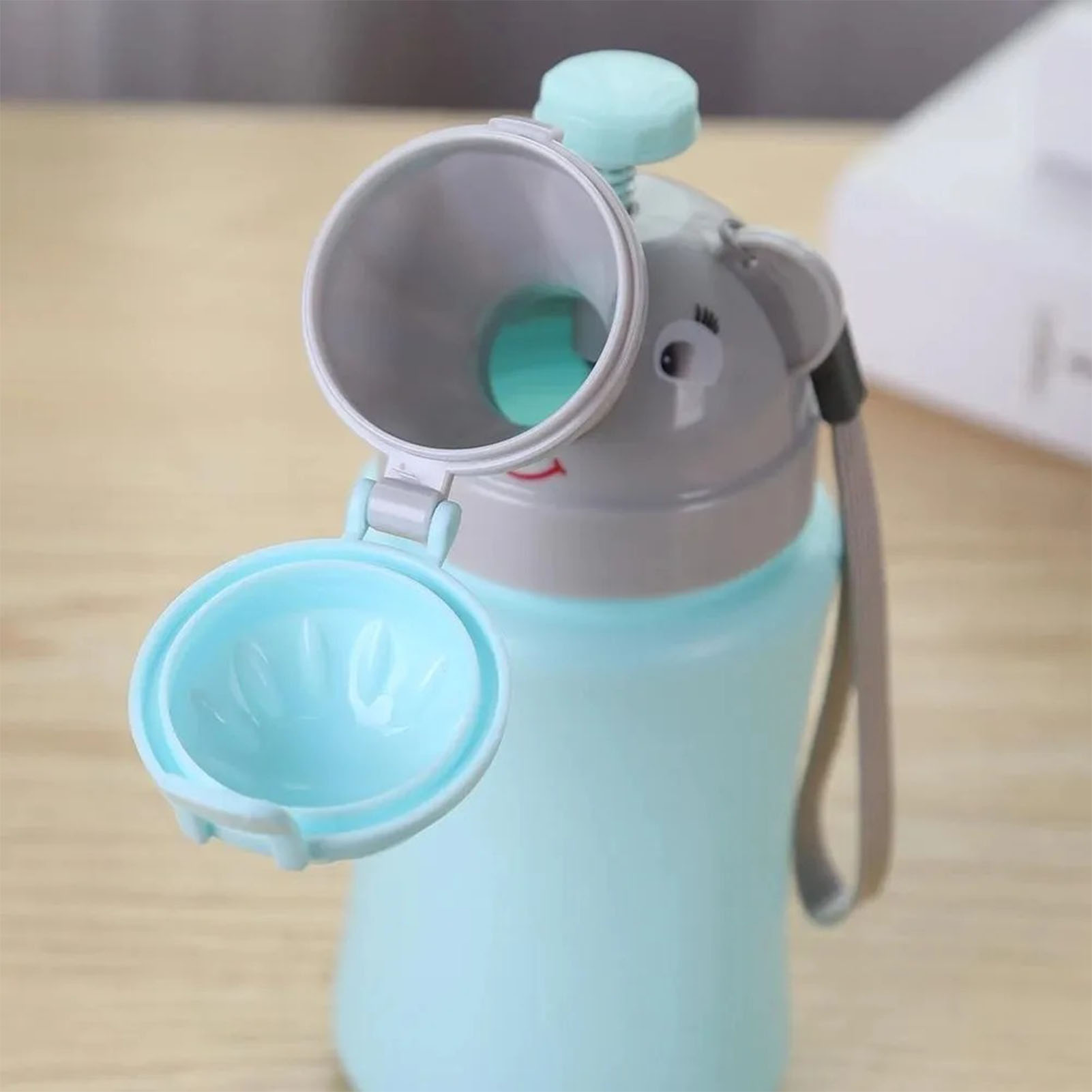 500-ml-tragbares Urinal Für Jungen, Wiederverwendbar Für Autoreisen Und Camping – Blau