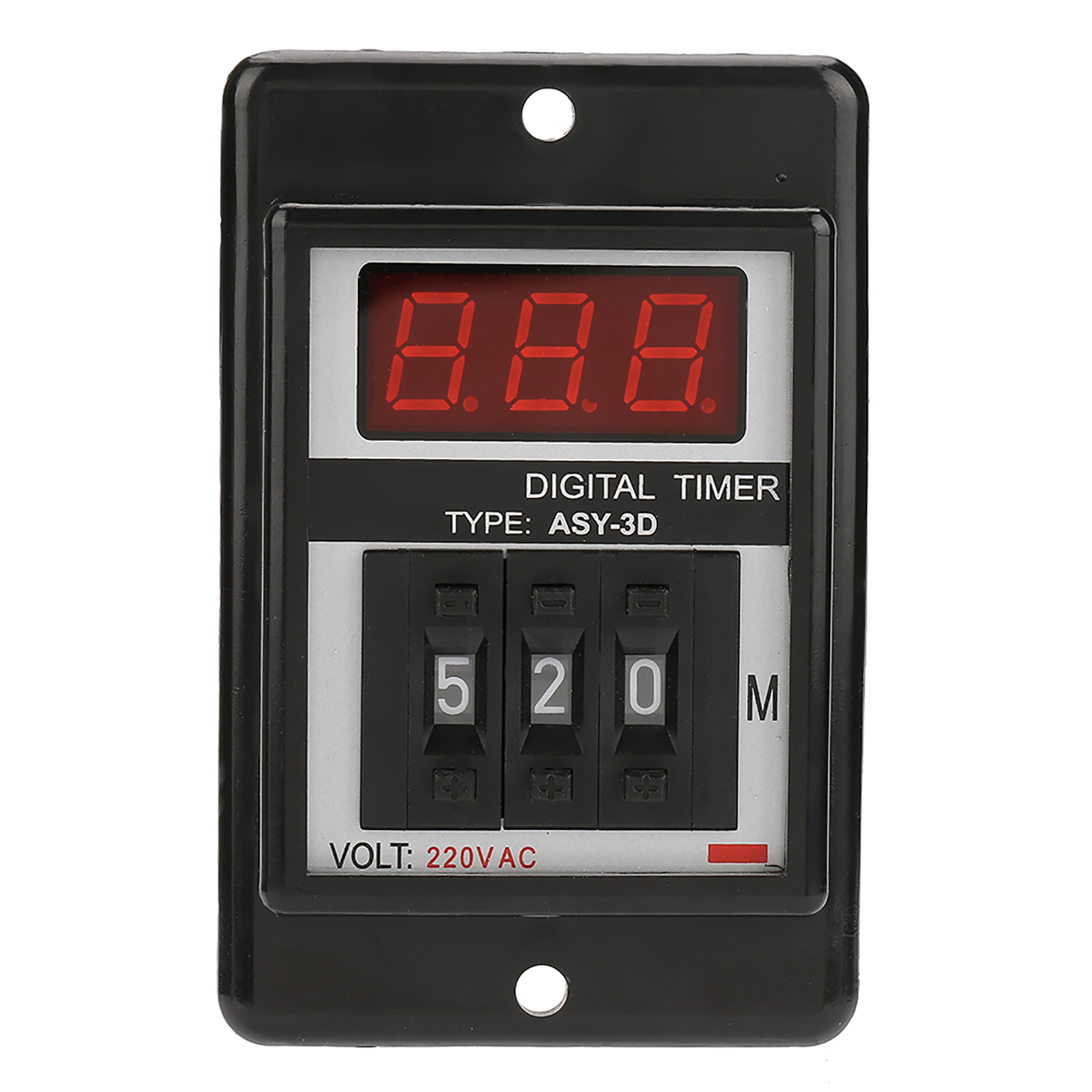 220-v-digitaltimer, Programmierbarer Timer 0–199 Min., 8-polig Asy-3d