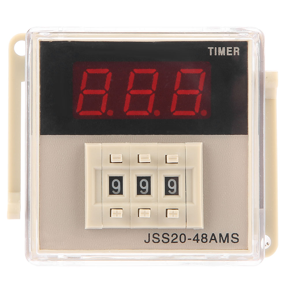Digitales Zeitrelais Jss20-48ams, 1–999 Sekunden Verzögerung, 220 V Wechselstrom