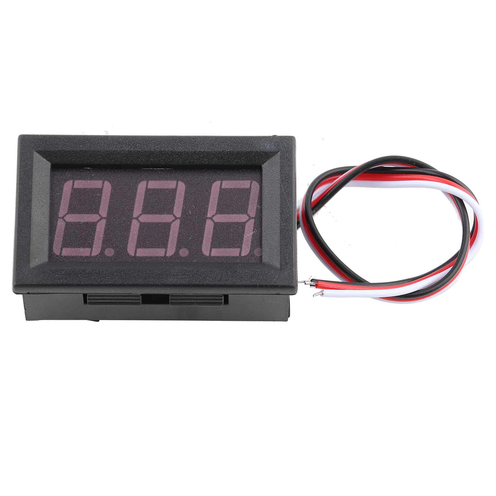 Digitales Voltmeter Dc 0-100v 3-adrig 0,56" Rot Mit Led-anzeige Und Verpolungsschutz