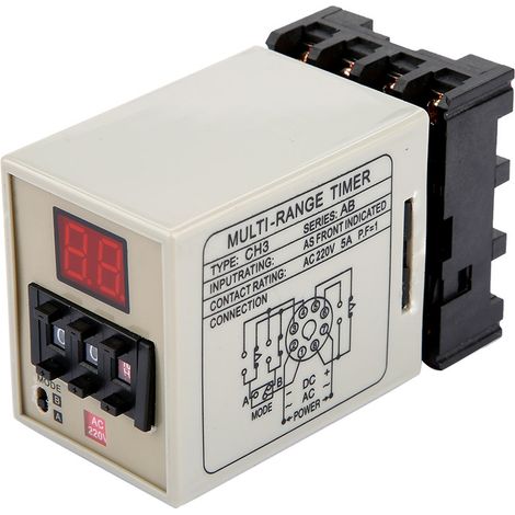 Ah3-dm Dual-mode-relais-timer 0,01s-99h Mit Led-anzeige (ac 220v)